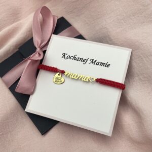 Bransoletka Mama + serduszko