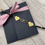 BRANSOLETKA KAMIEŃ NATURALNY NIESKOŃCZONOŚĆ + SERCA